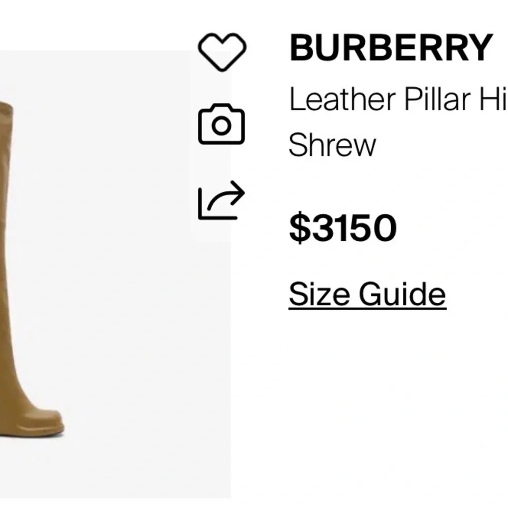 Stunning Burberry (Thigh) High Pillar Ladies Wedge Boots. Made in Italy. - Picture 8 of 8